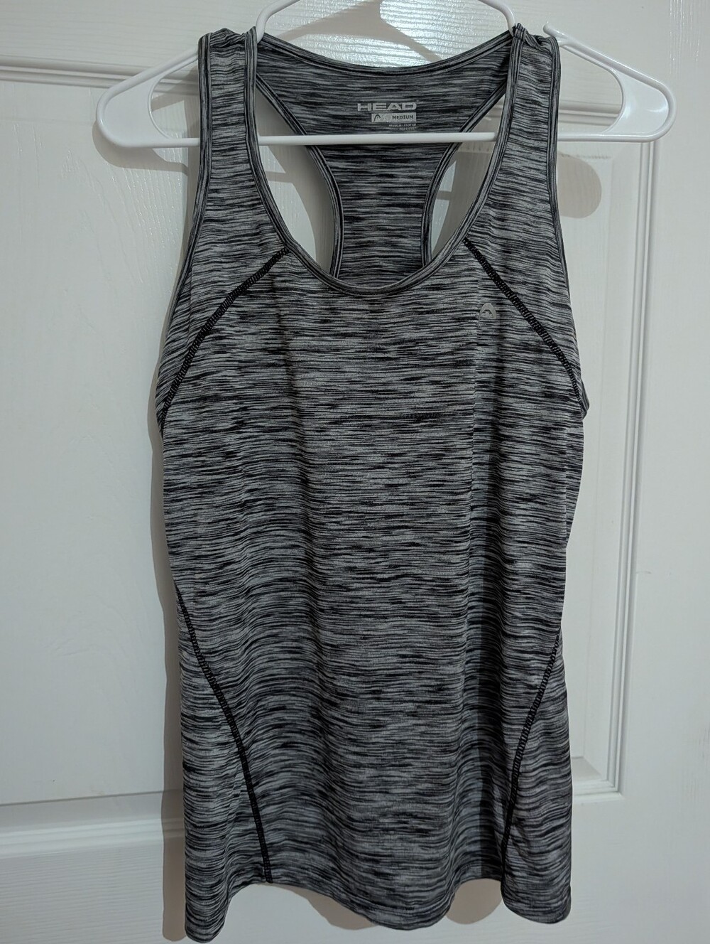 HEAD Women's Black & Gray Space-Dye Racerback Tank